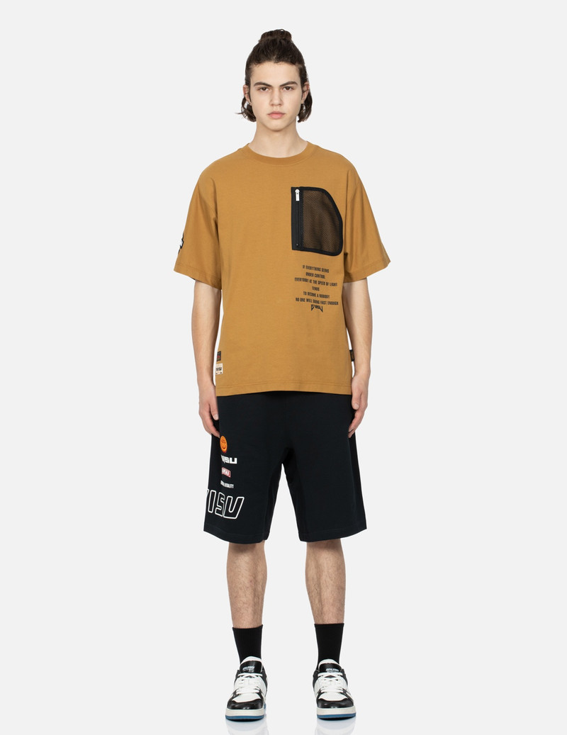 LOGO PRINT AND KAMON EMBROIDERY SWEAT SHORTS 5