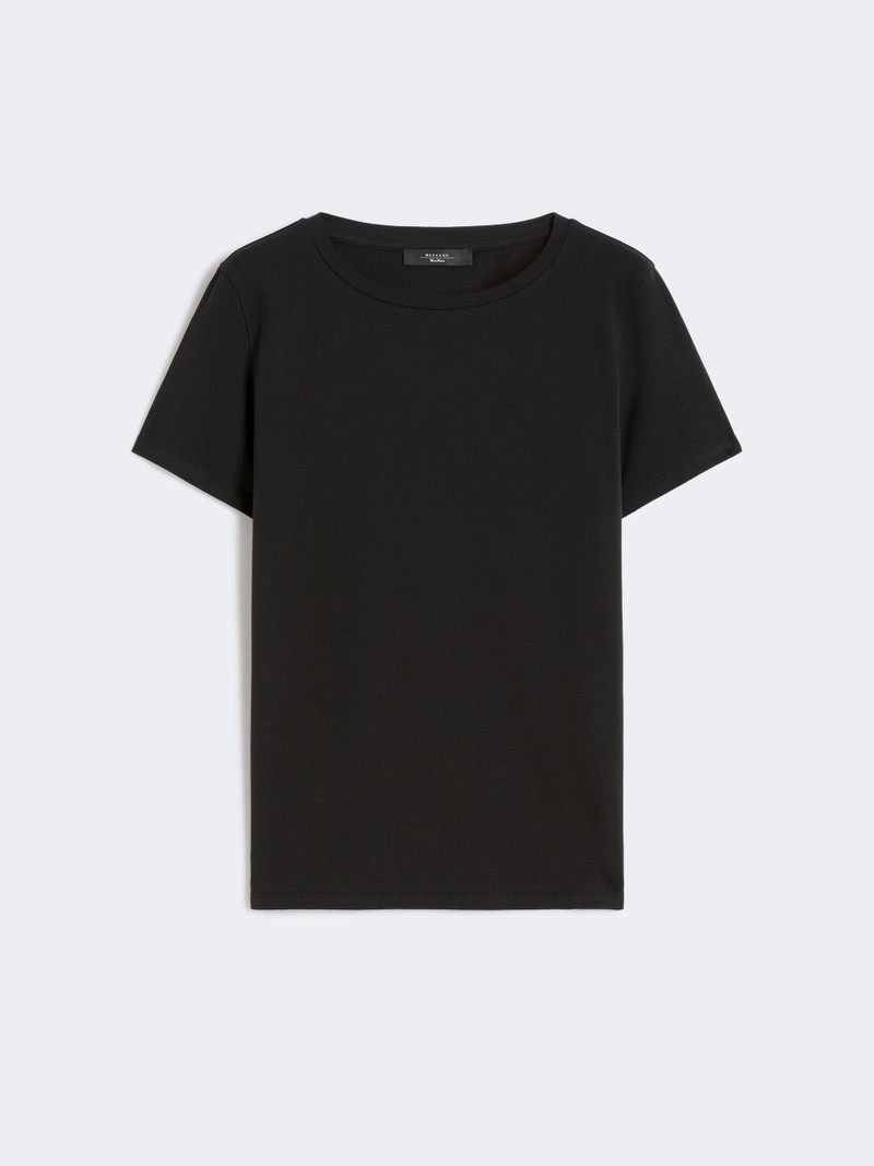 MULTIB Basic cotton jersey T-shirt - BLACK 1