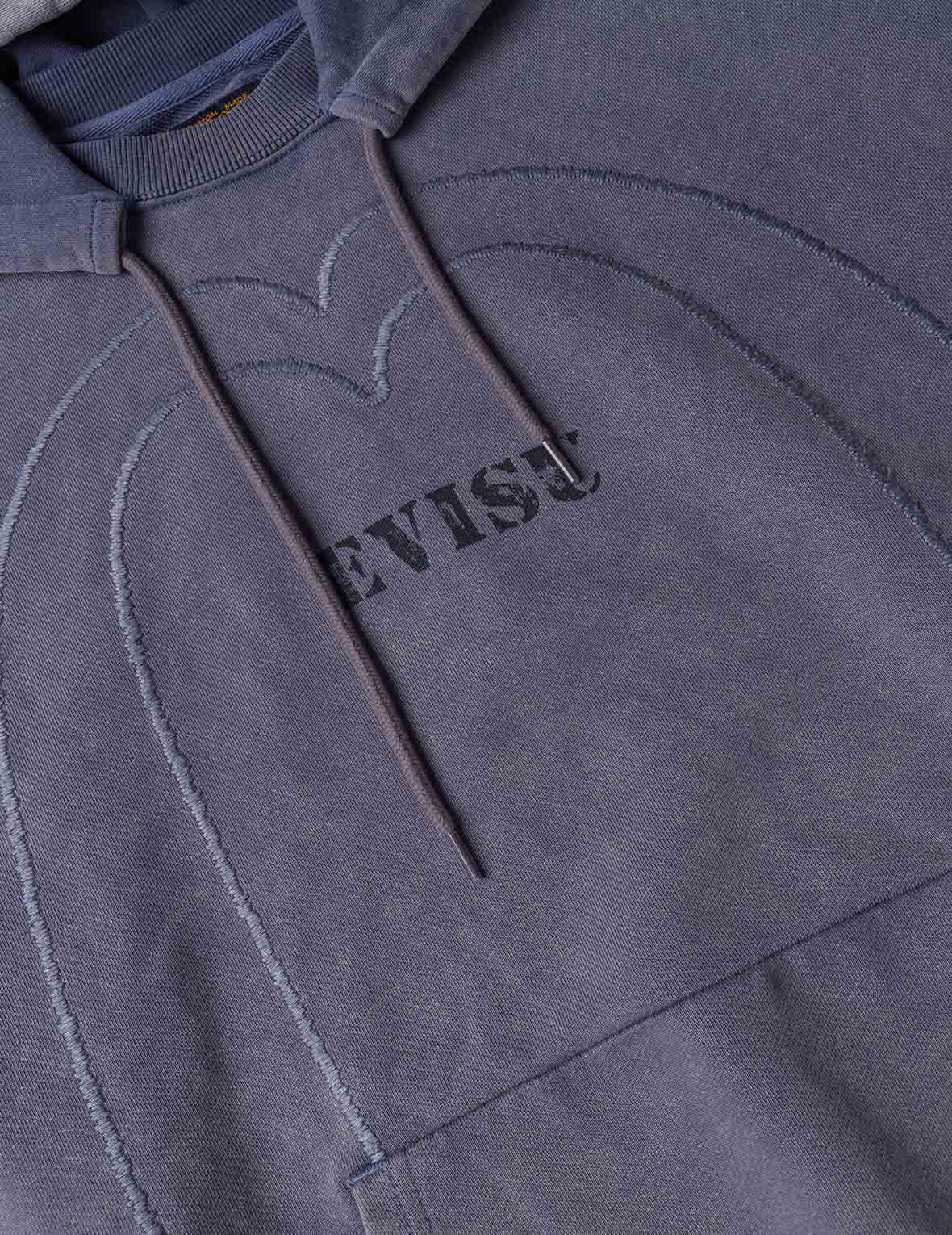 Heavy Washed Daicock Embroidery Regular Fit Hoodie - 7
