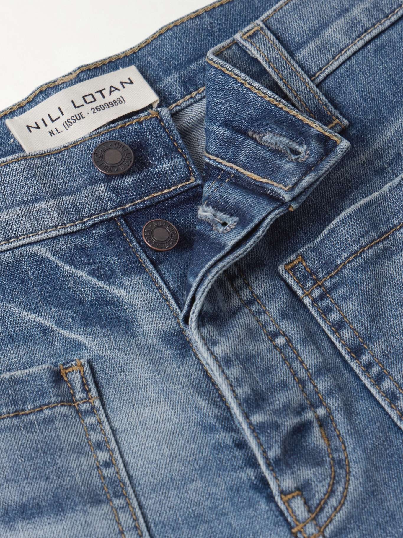 Florence distressed high-rise flared jeans Mid denim - 5