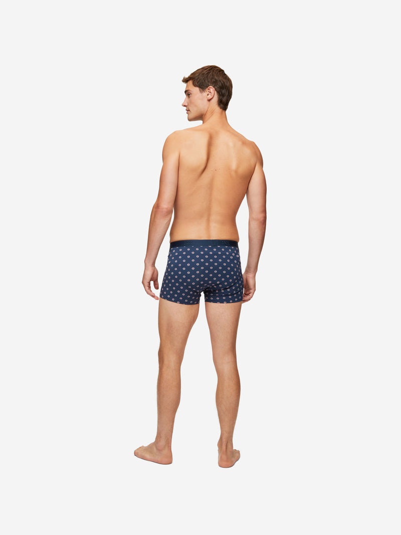 Men's Hipster Geometric Pima 4 Navy - 7