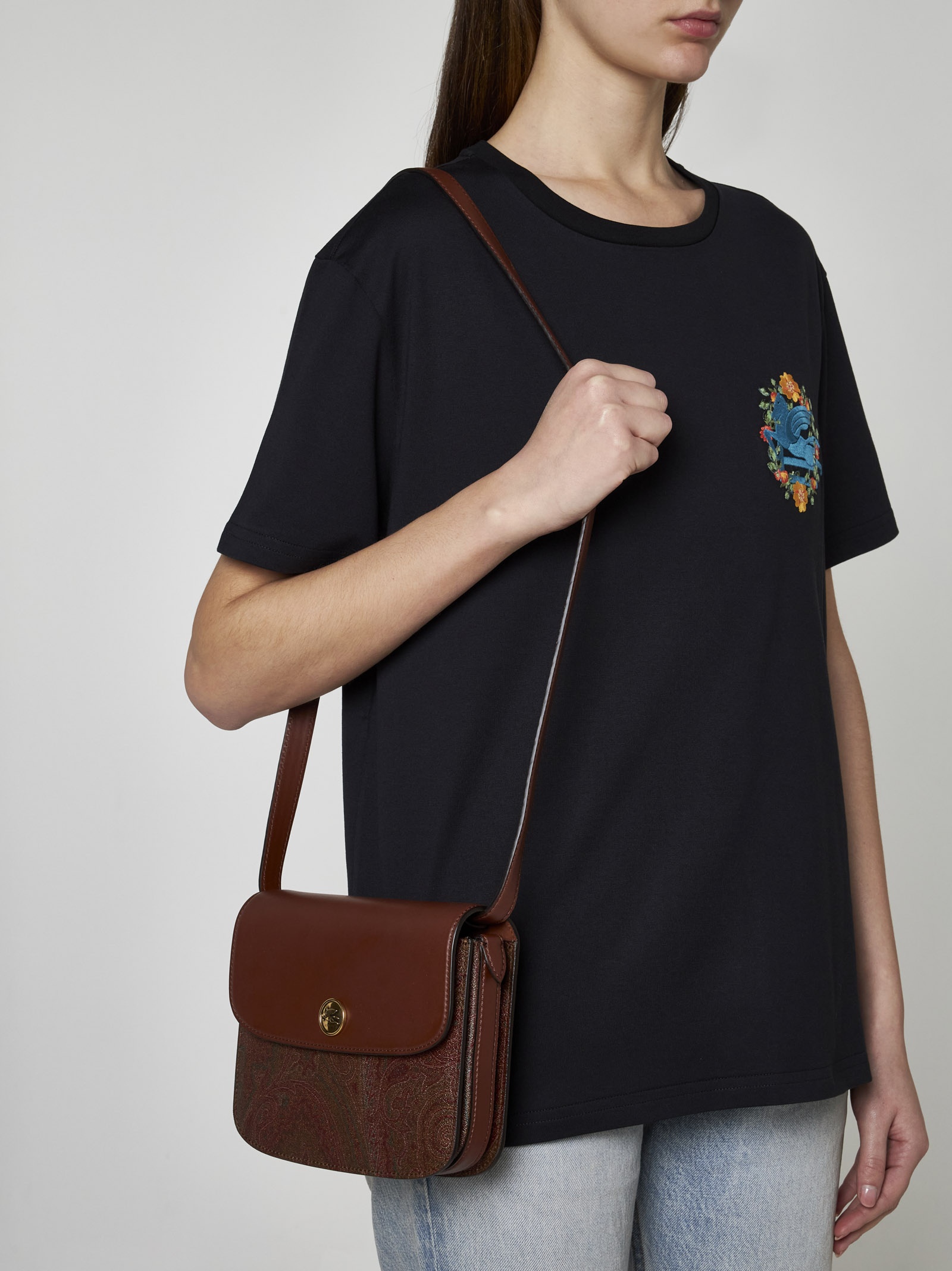 Etro Essential canvas and leather small bag