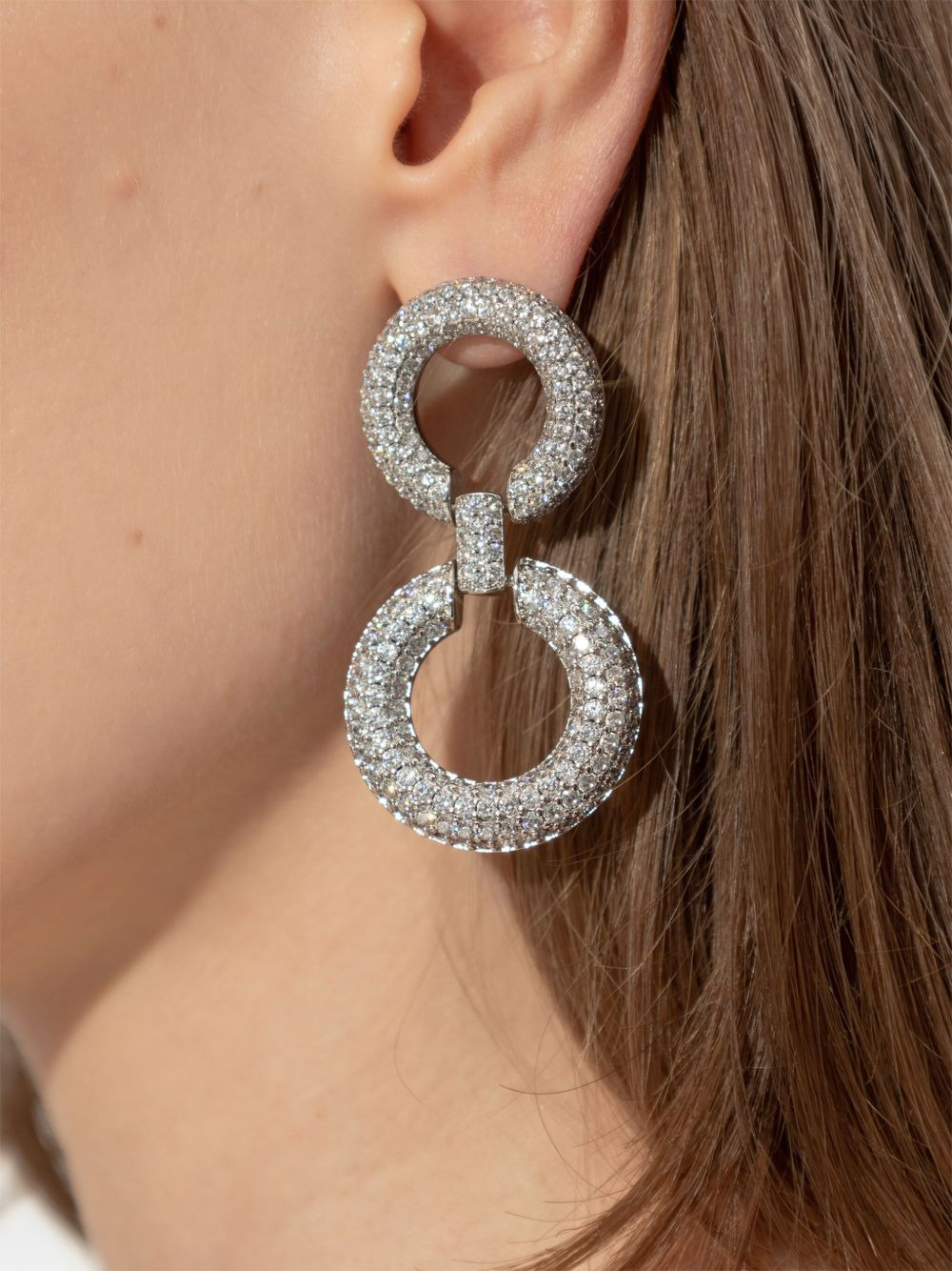crystal-embellishment earrings - 2