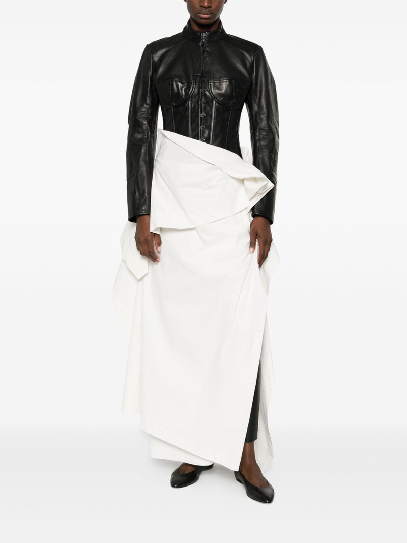 ISSEY MIYAKE asymmetric maxi dress outlook