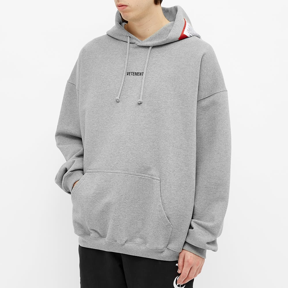 VETEMENTS Oversize Logo Patch Hoody - 5