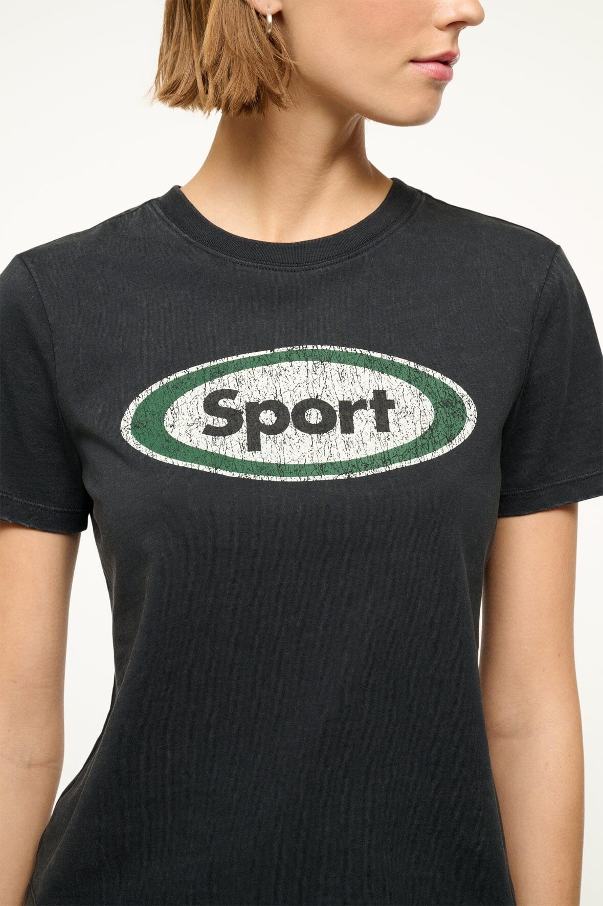 STAUD LULU SPORT TEE BLACK - 5