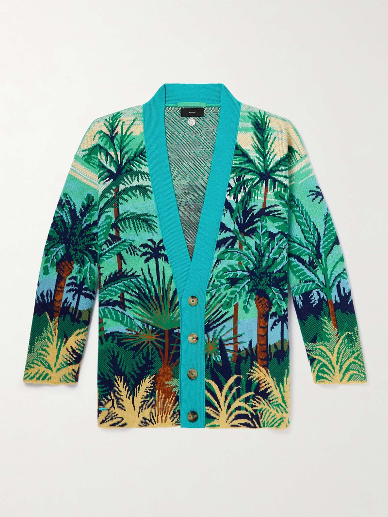 Natural Sanctuary Cashmere-Jacquard Cardigan 1