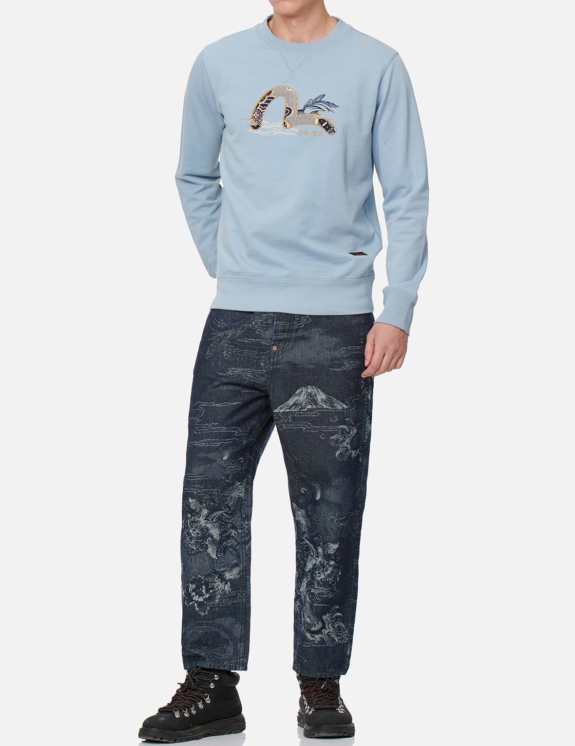 BROCADE SEAGULL APPLIQUÉ SWEATSHIRT - 5