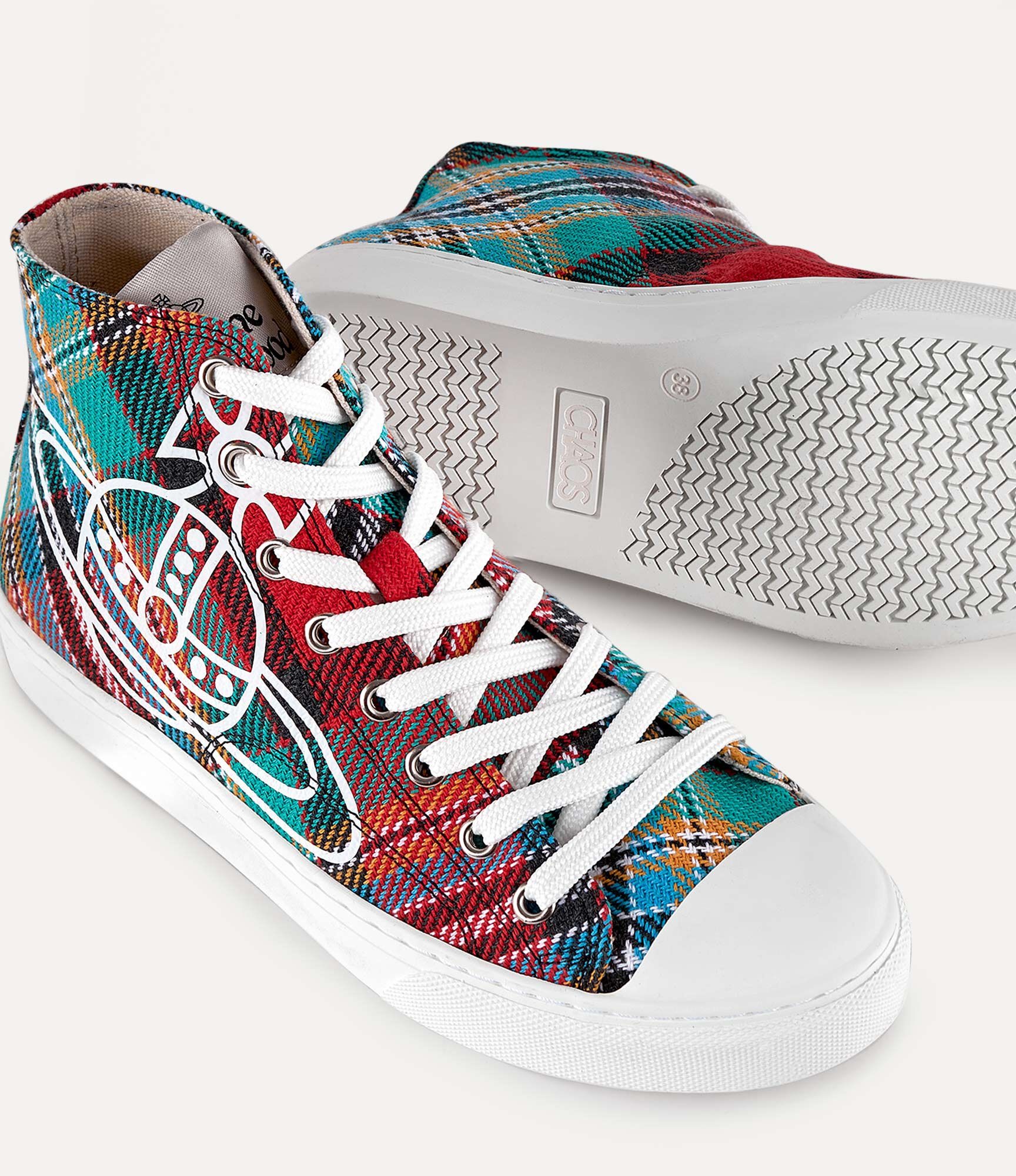 PLIMSOLL HIGH TOP TARTAN - 4
