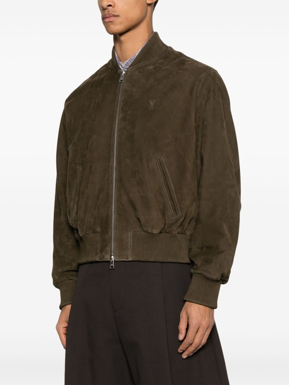 suede bomber jacket - 3