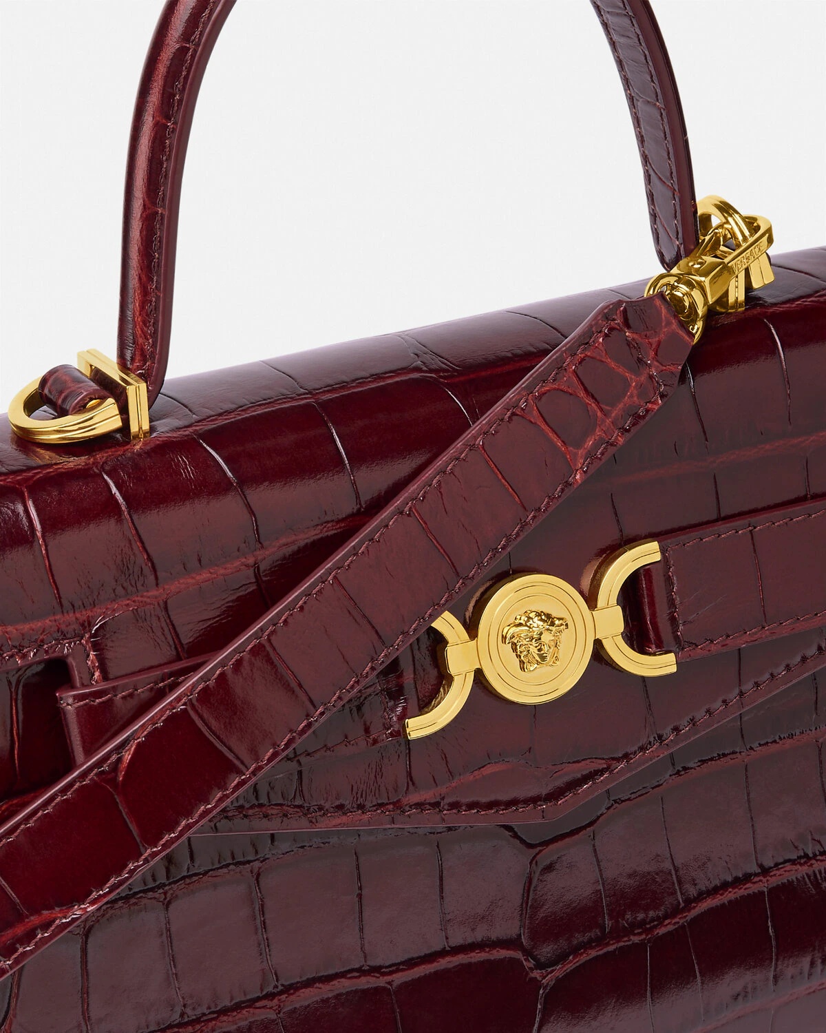 Croc-Effect Medusa '95 Handbag - 6