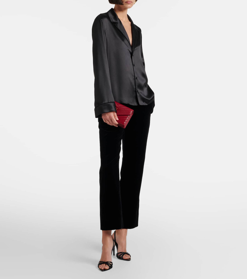 SAINT LAURENT Silk satin shirt outlook