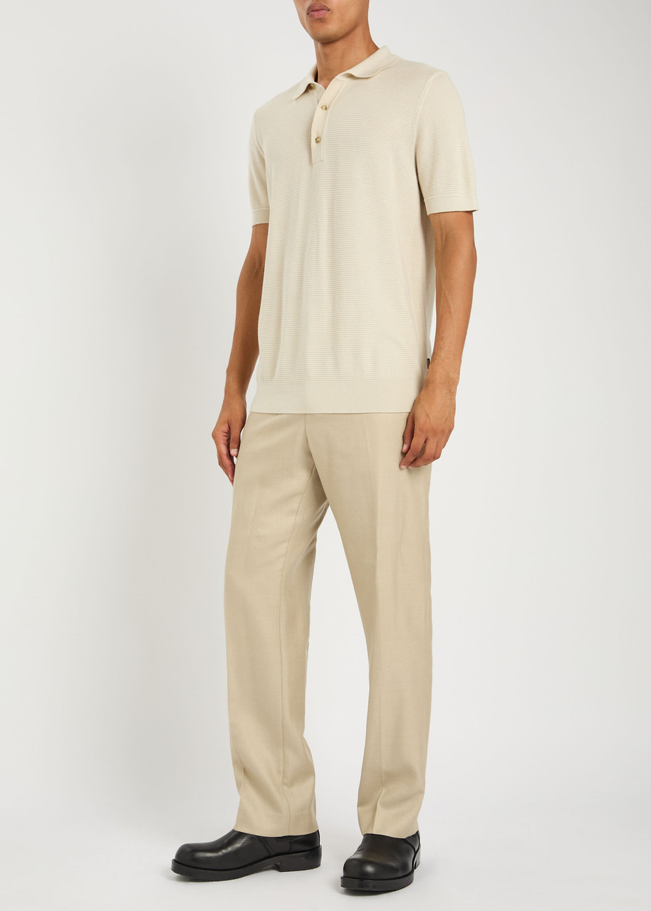 Boss Fine-knit Cotton-bend Polo Shirt - 4