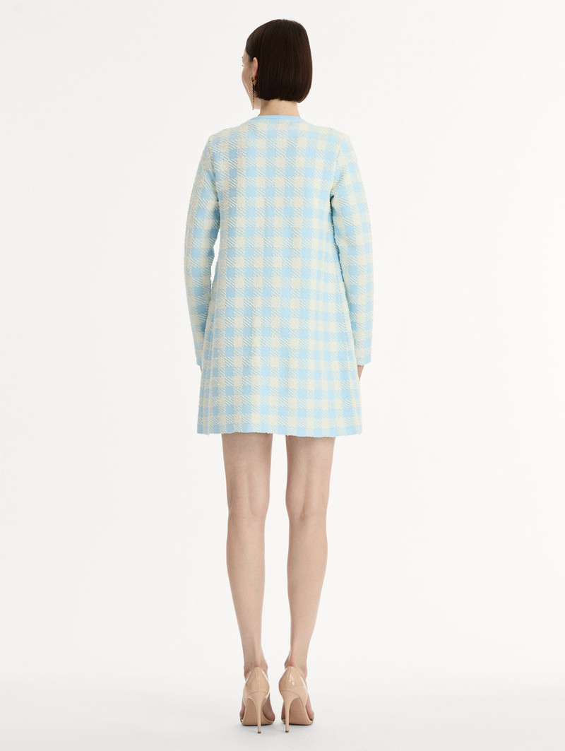 GINGHAM COAT WITH FLORAL APPLIQUÉ 3