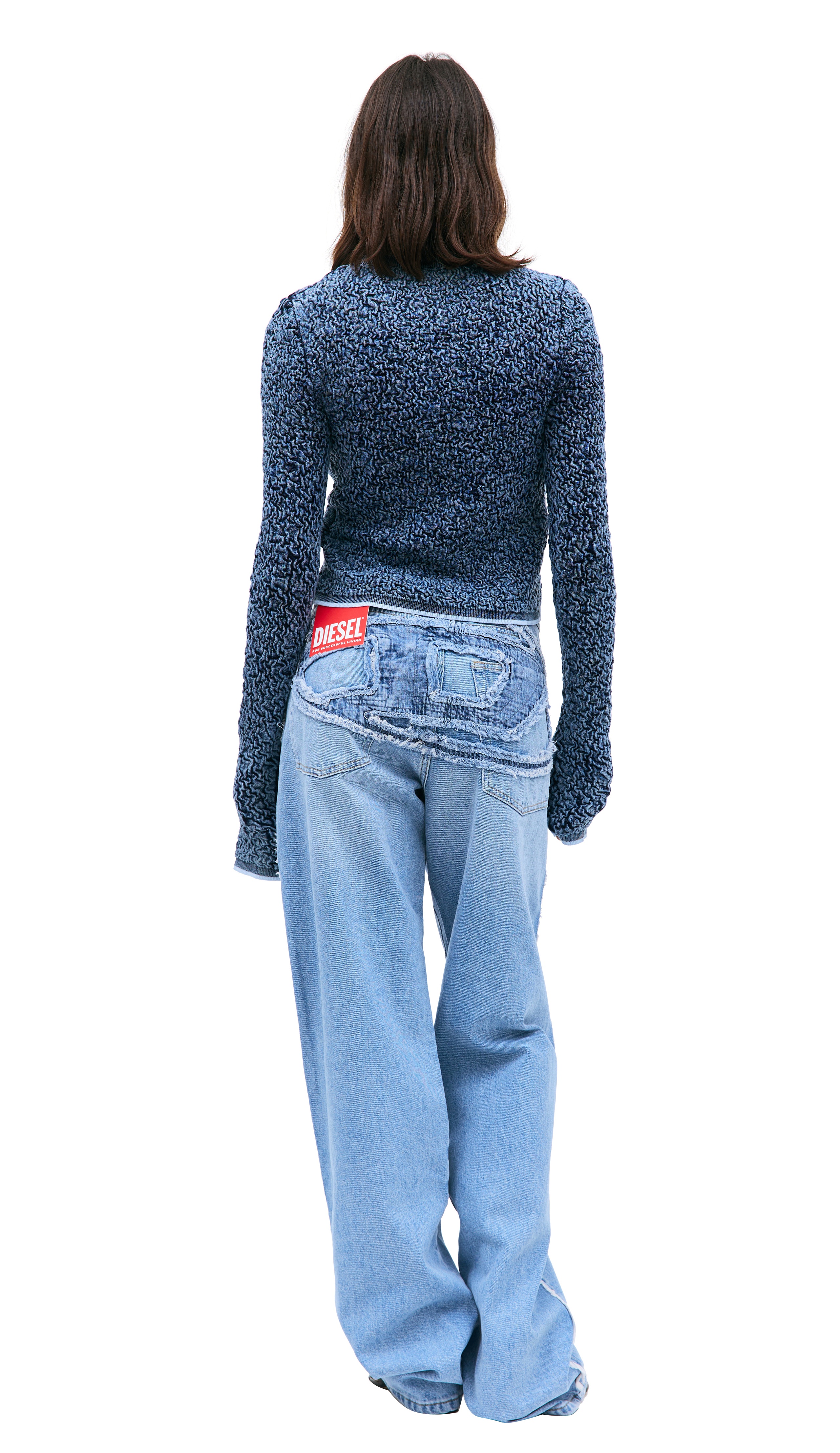 BLUE M-CRETA SWEATER - 3