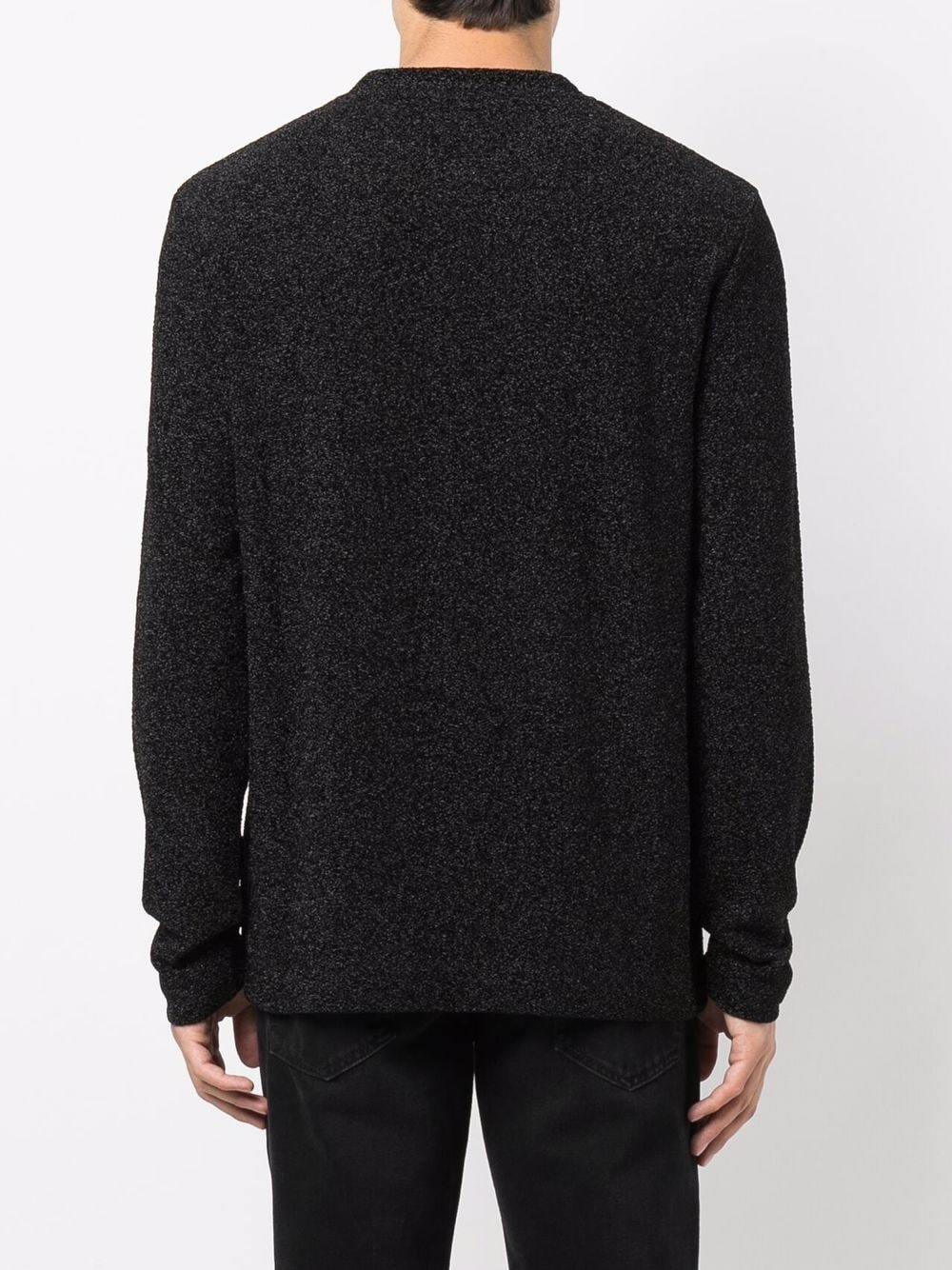 textured round neck jumper - 4