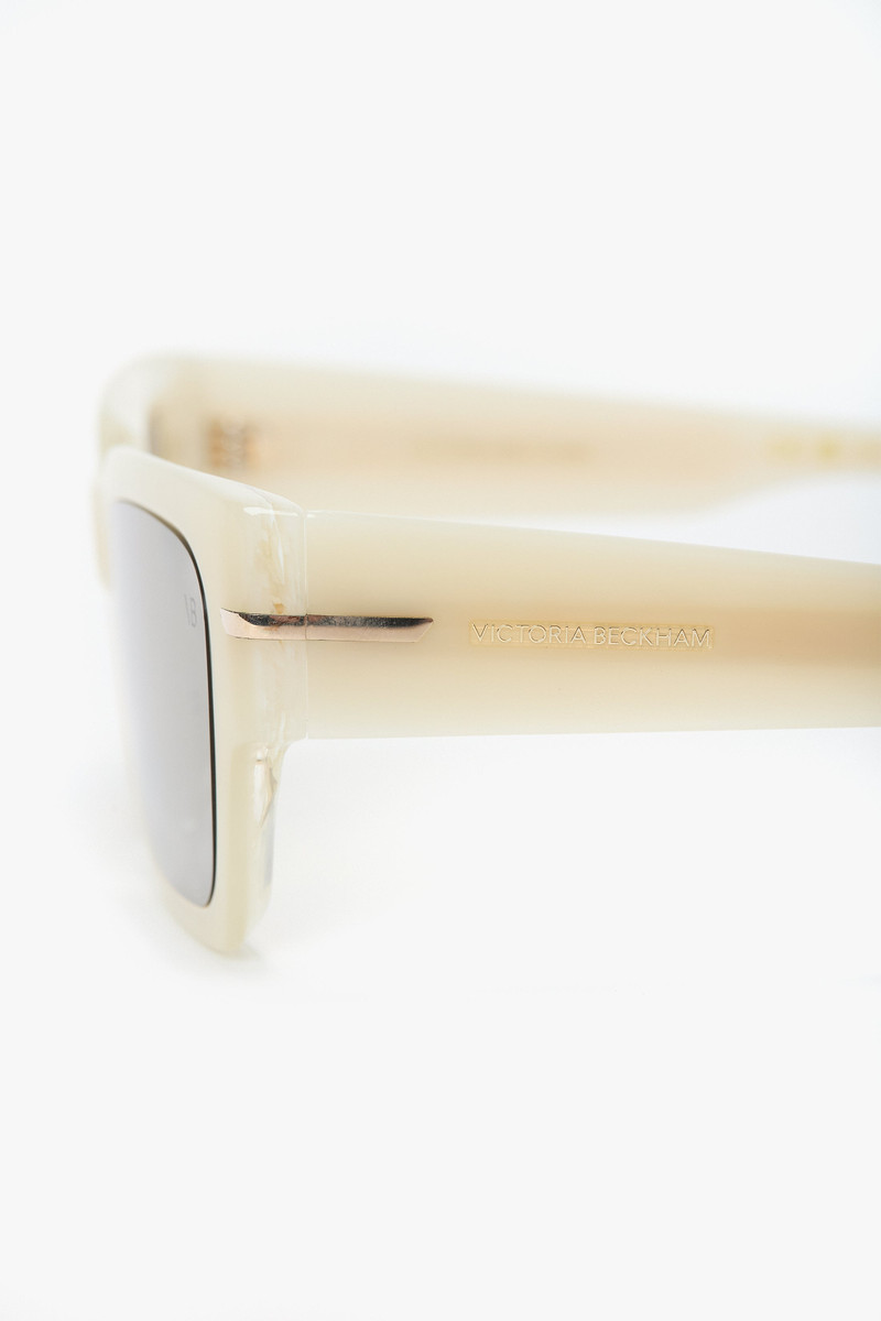 Acetate Sunglasses In Ivory Marble 5