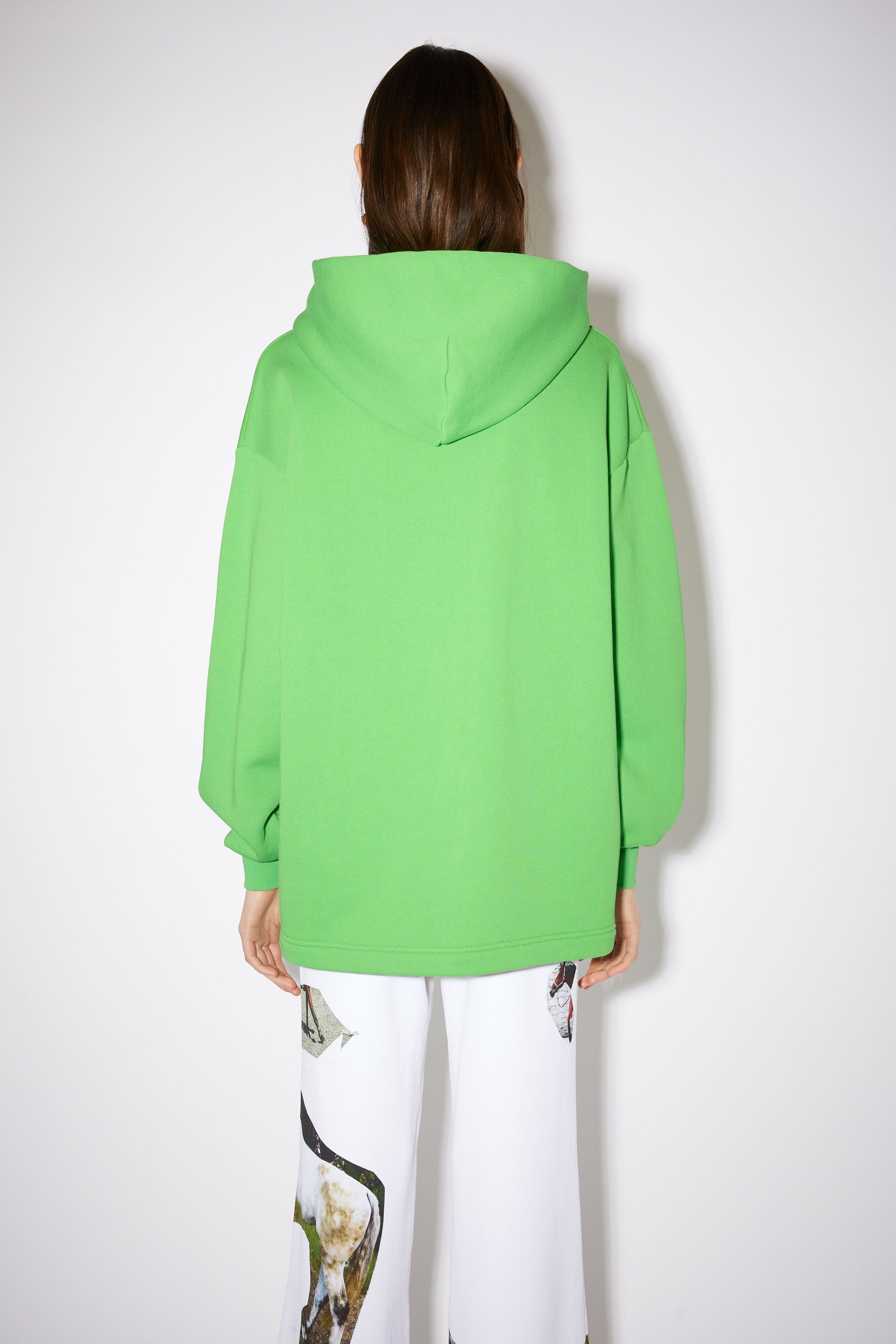 Digital print hooded sweatshirt - Green - 3