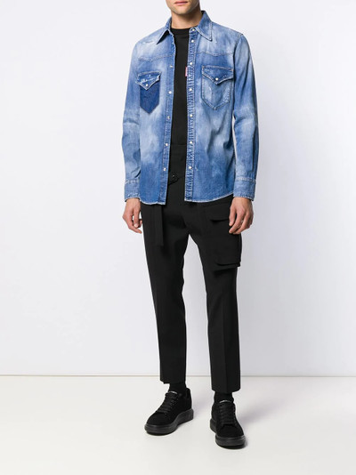 DSQUARED2 faded denim shirt outlook