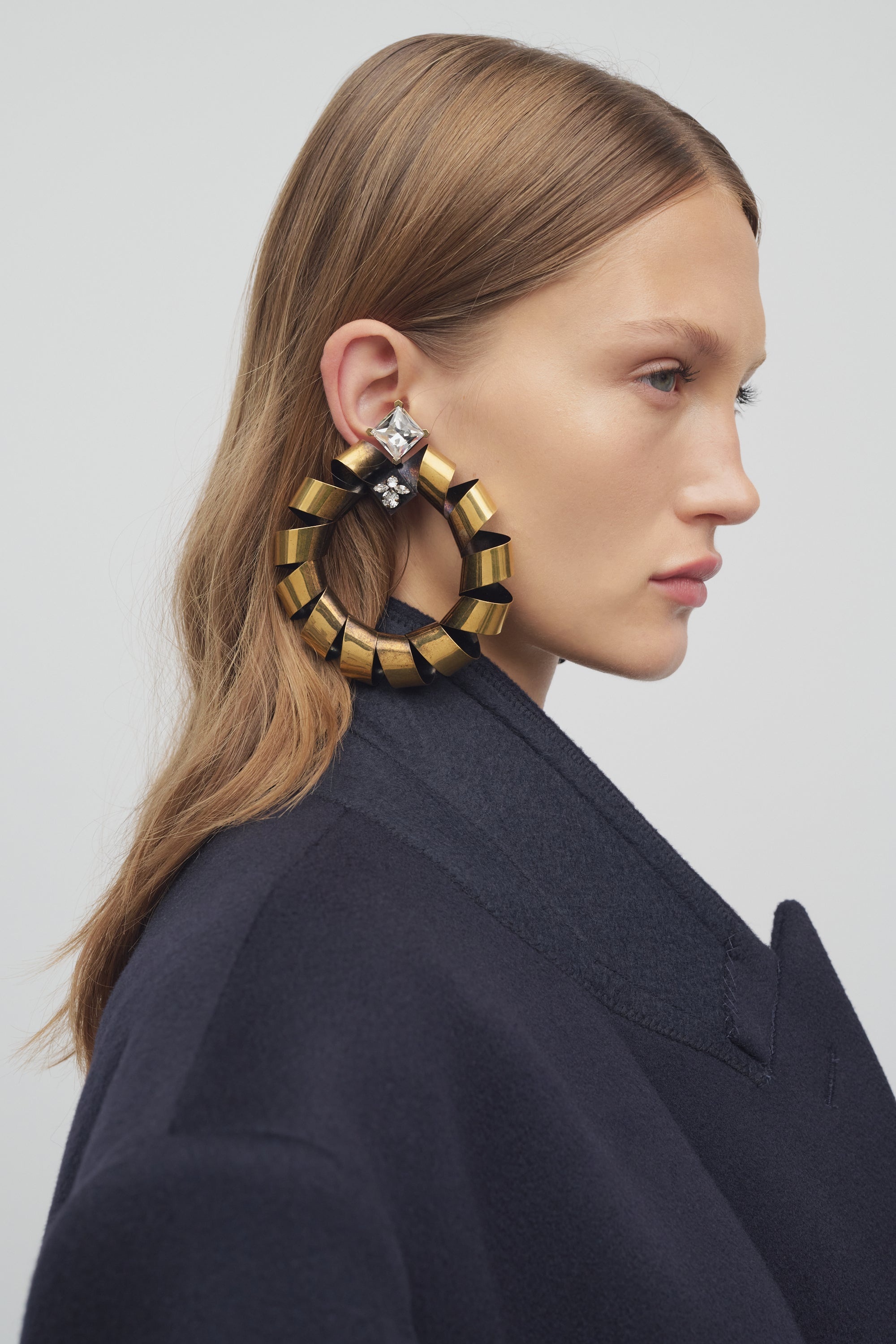 Emma Earrings in Brass - 2