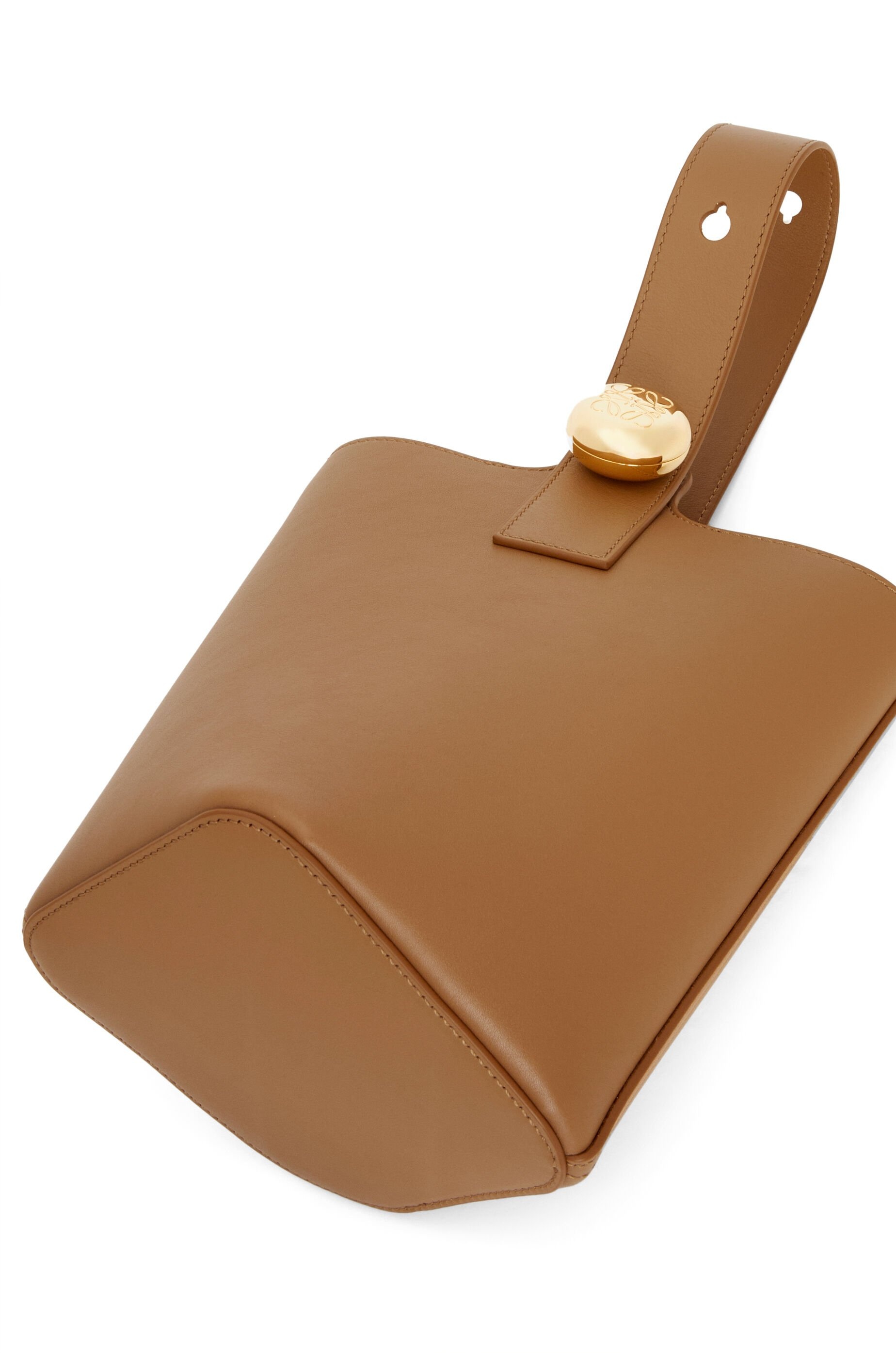 Mini Pebble Bucket bag in mellow calfskin - 9