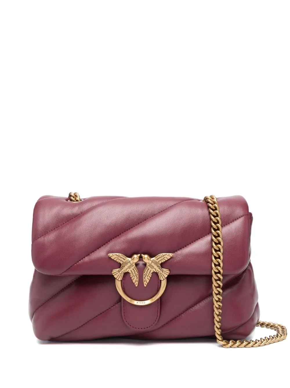quilted leather shoulder bag - 1