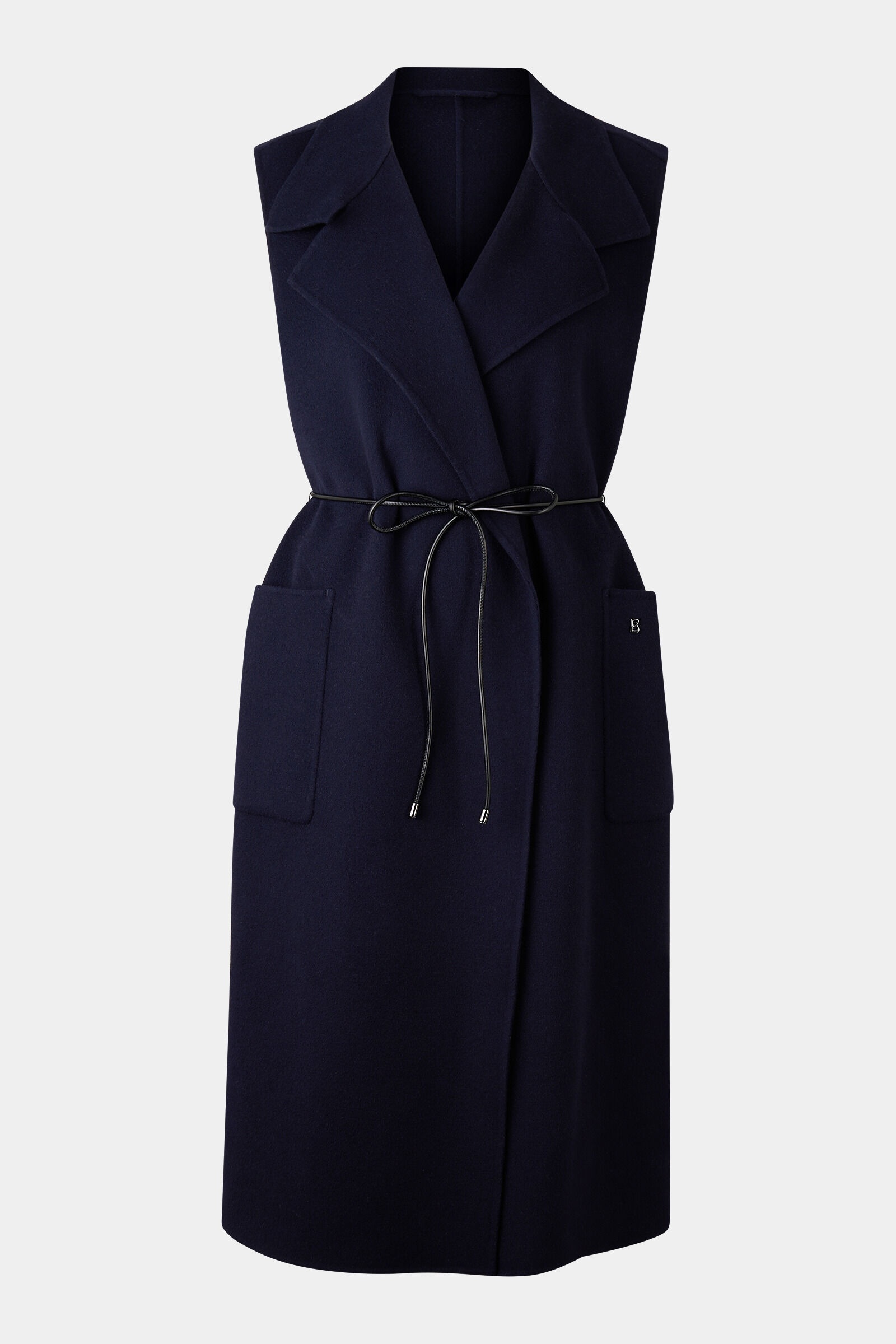 Double-face wool vest Megan in Navy blue - 1