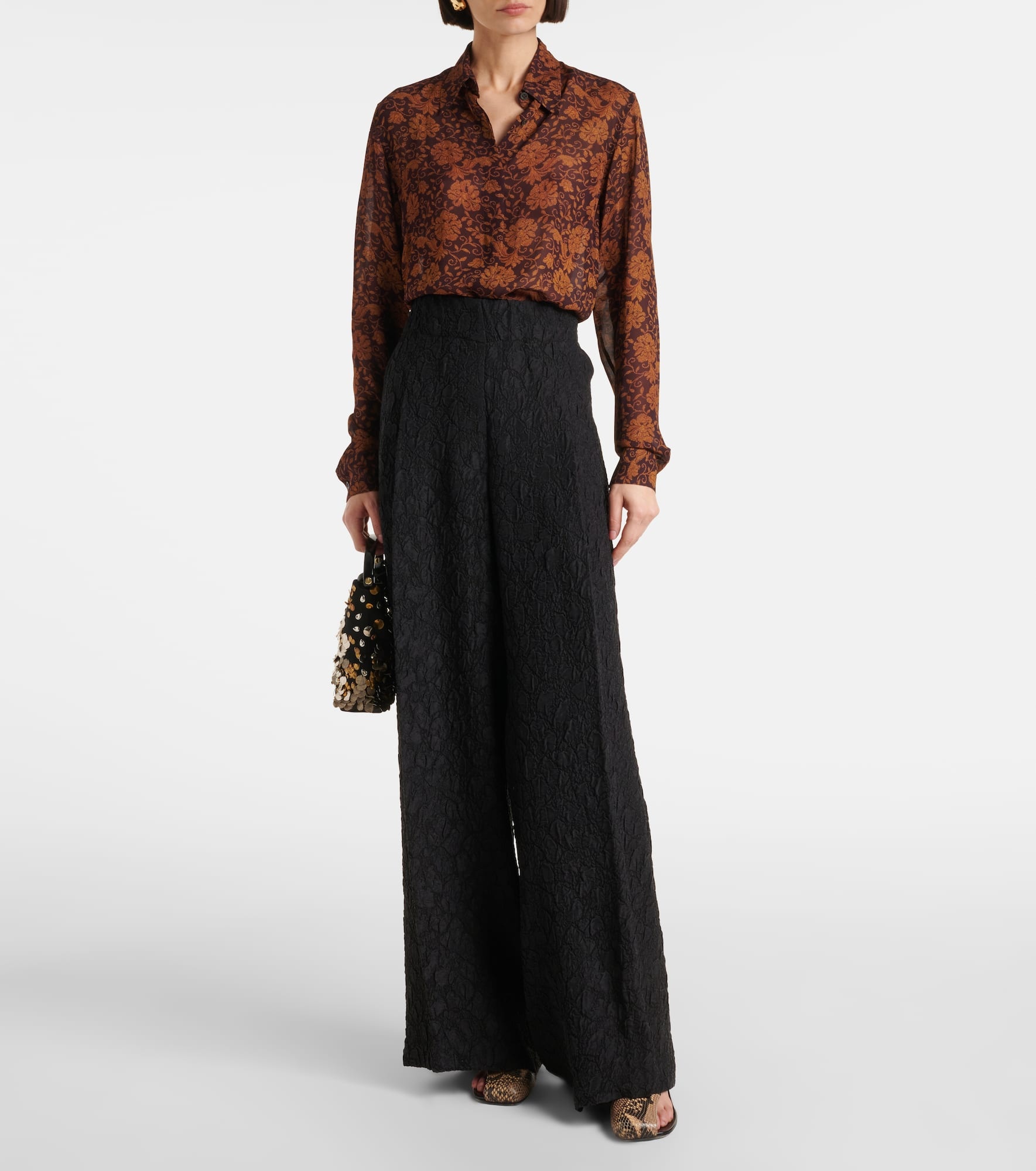 High-rise wide-leg pants - 2