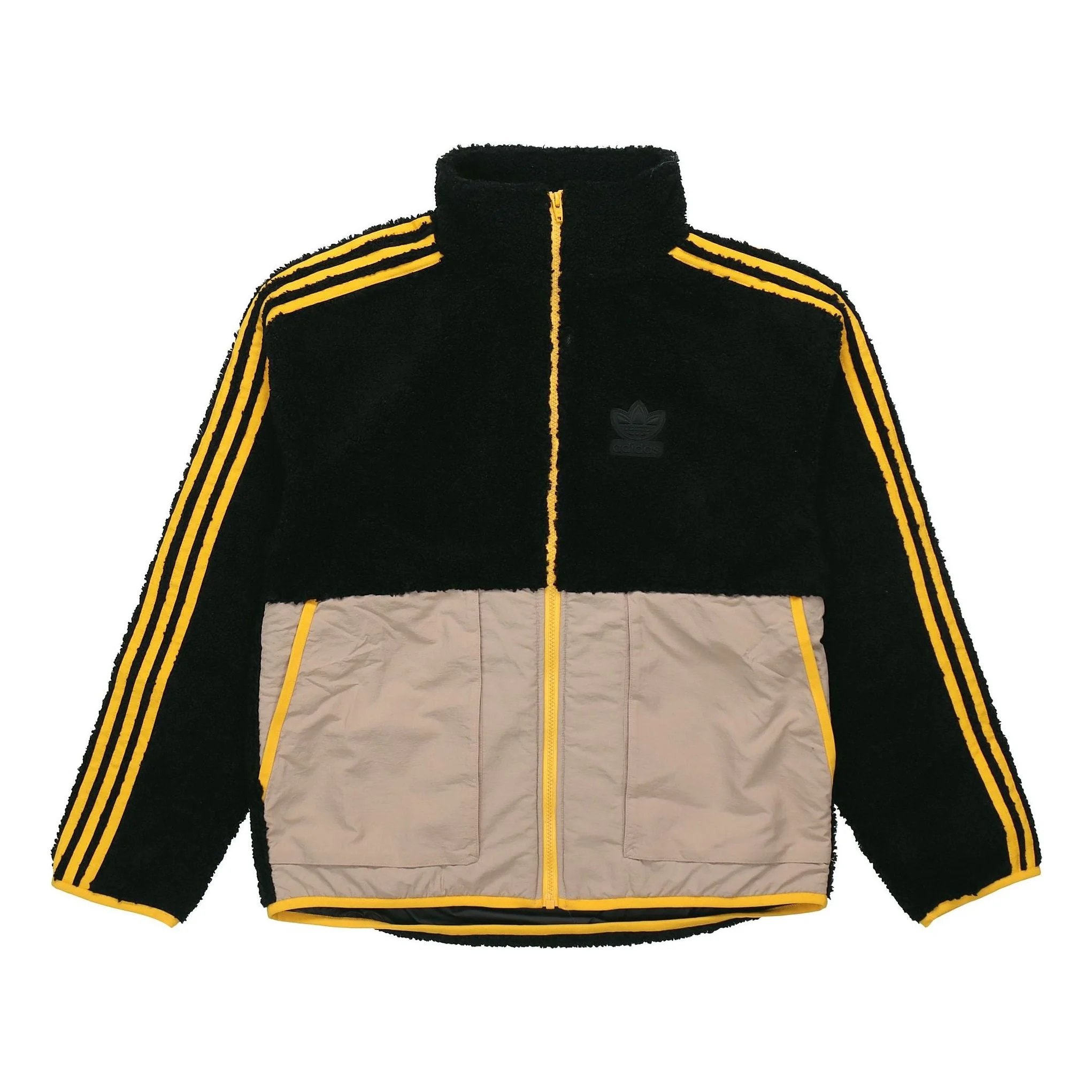 adidas originals Sherpa Jacket Casual lamb's wool Black GT7295 - 1