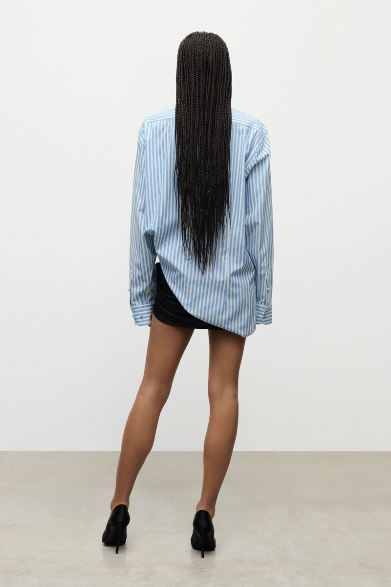 CRYSTAL GROMMET POPLIN SHIRT 4