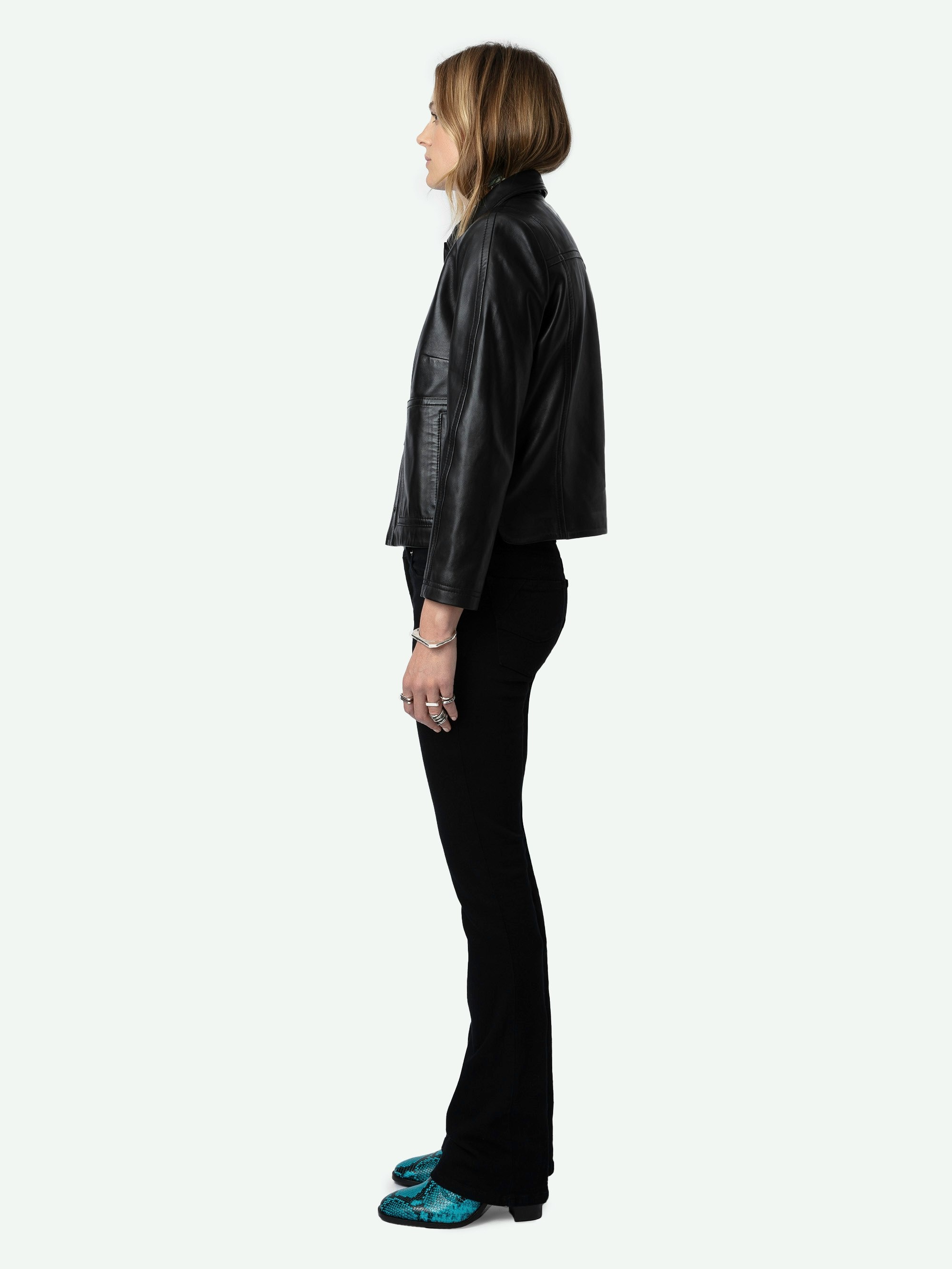 Litchi Leather Jacket - 4