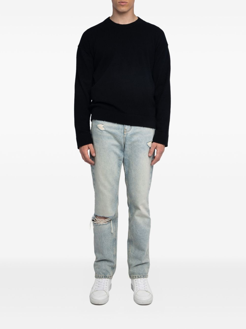 skull-embroidered sweater - 2