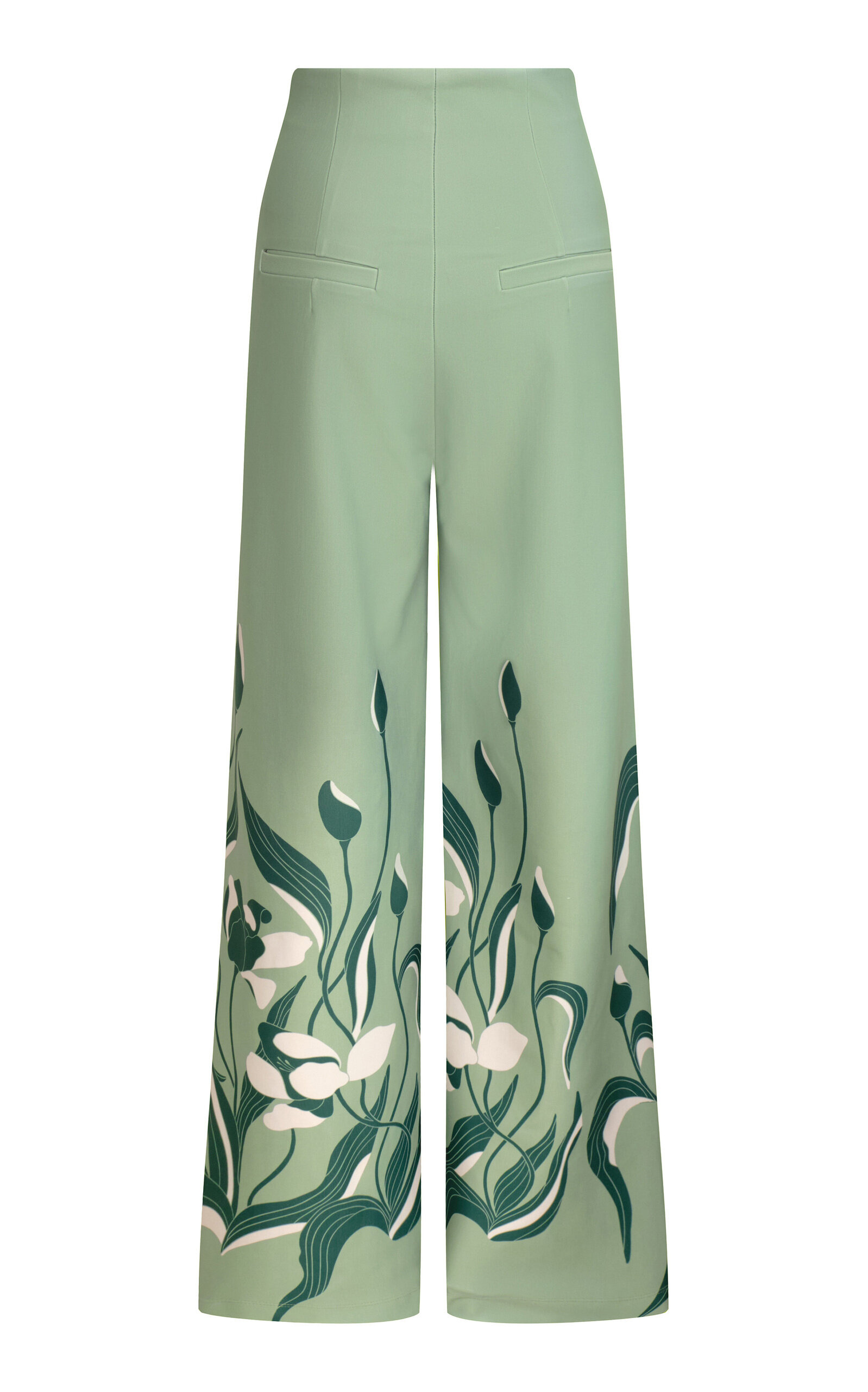 Luz De Si Scuba Wide-Leg Pants green - 5