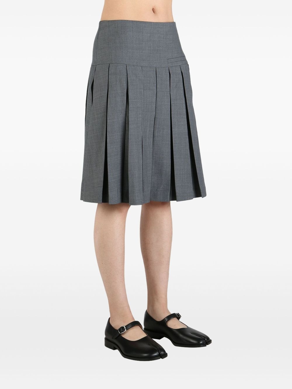 wool-blend skirt - 3