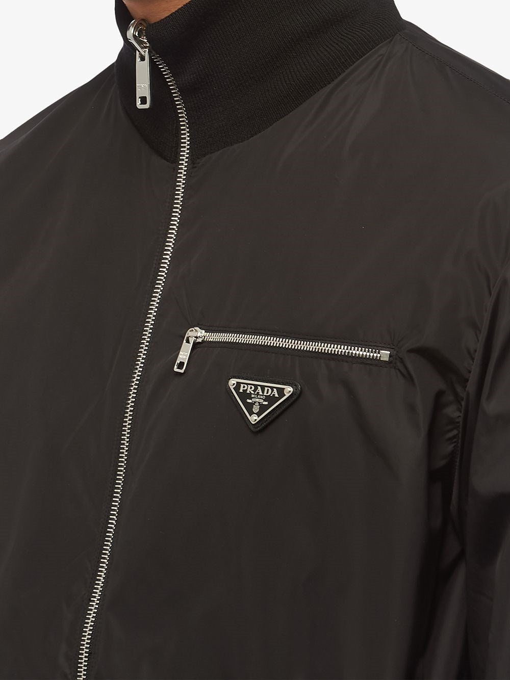 Prada Men Reversible Wool And Nylon Jacket - 5