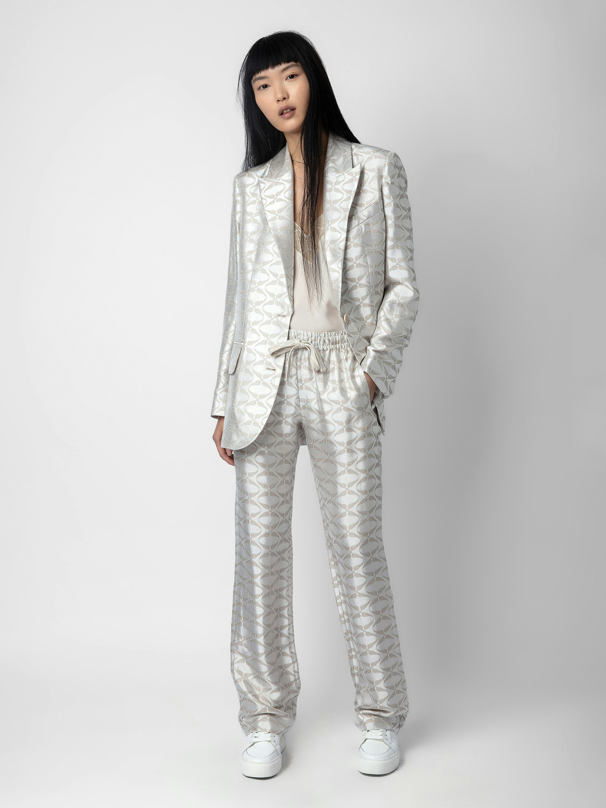 Vicka Wings Jacquard Blazer - 7