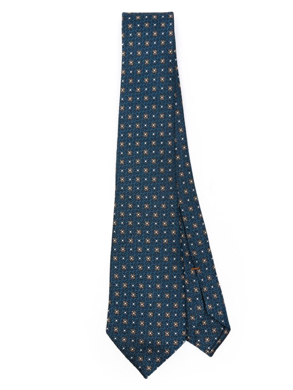 patterned-jacquard tie - 1