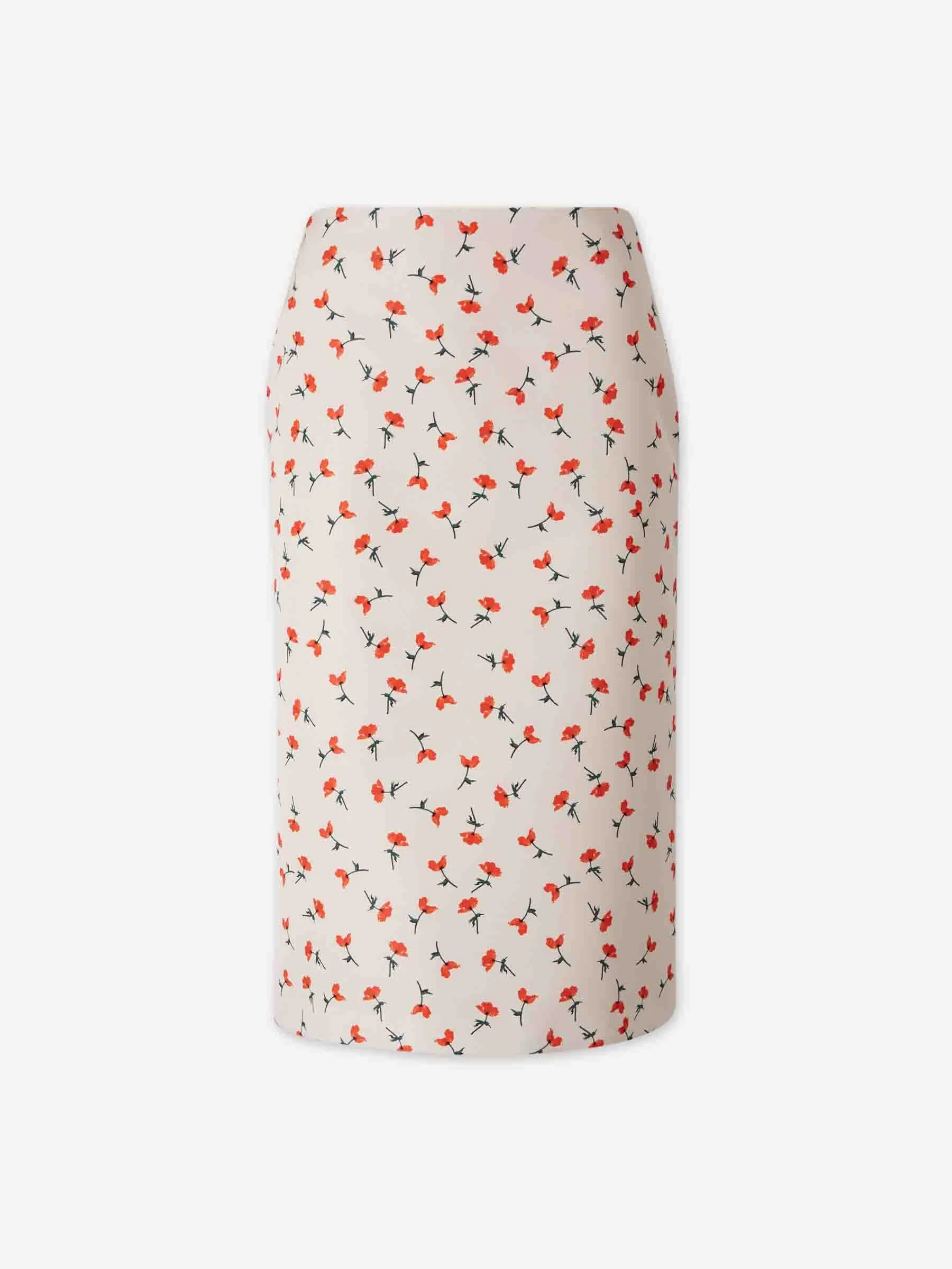 PRINTED MIDI SKIRT - 1