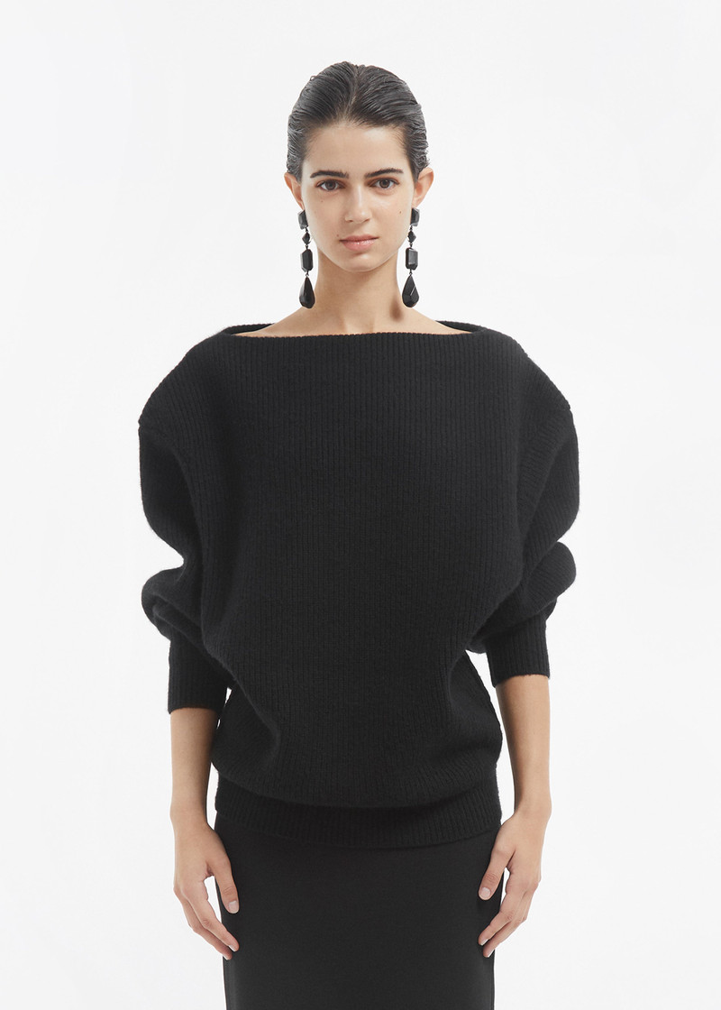 CO Oversized Boatneck Sweater in Wool Cashmere outlook