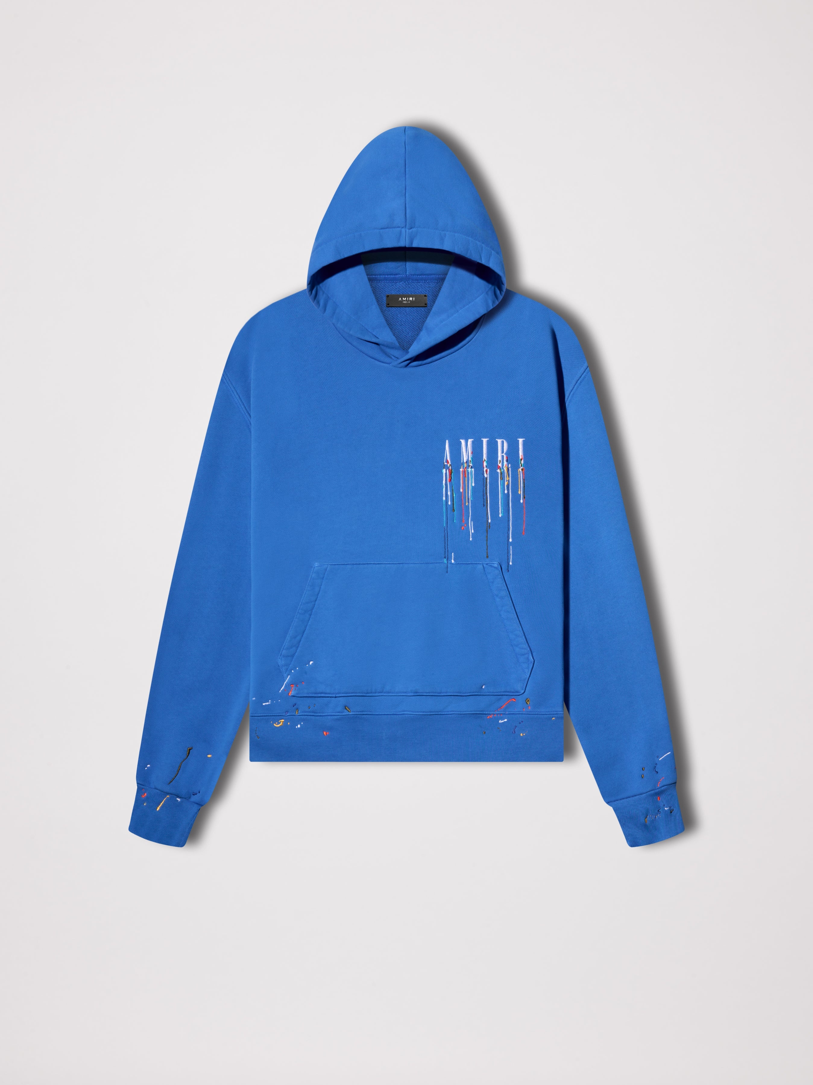 AMIRI dripping-logo Hoodie - Farfetch