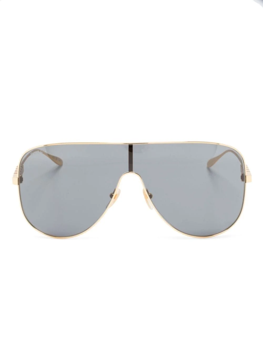 aviator-frame tinted sunglasses - 1