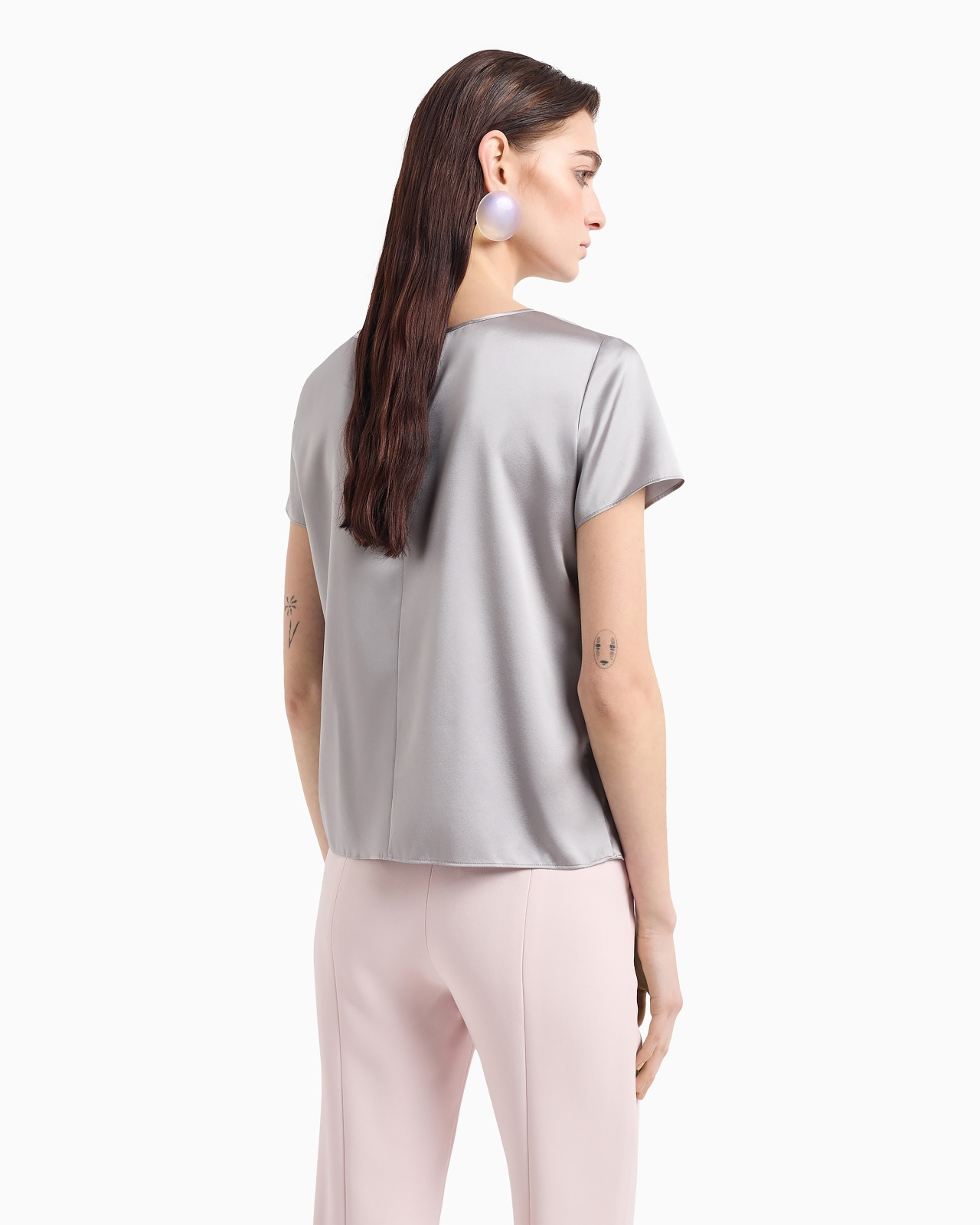 Silk satin blouse - 3