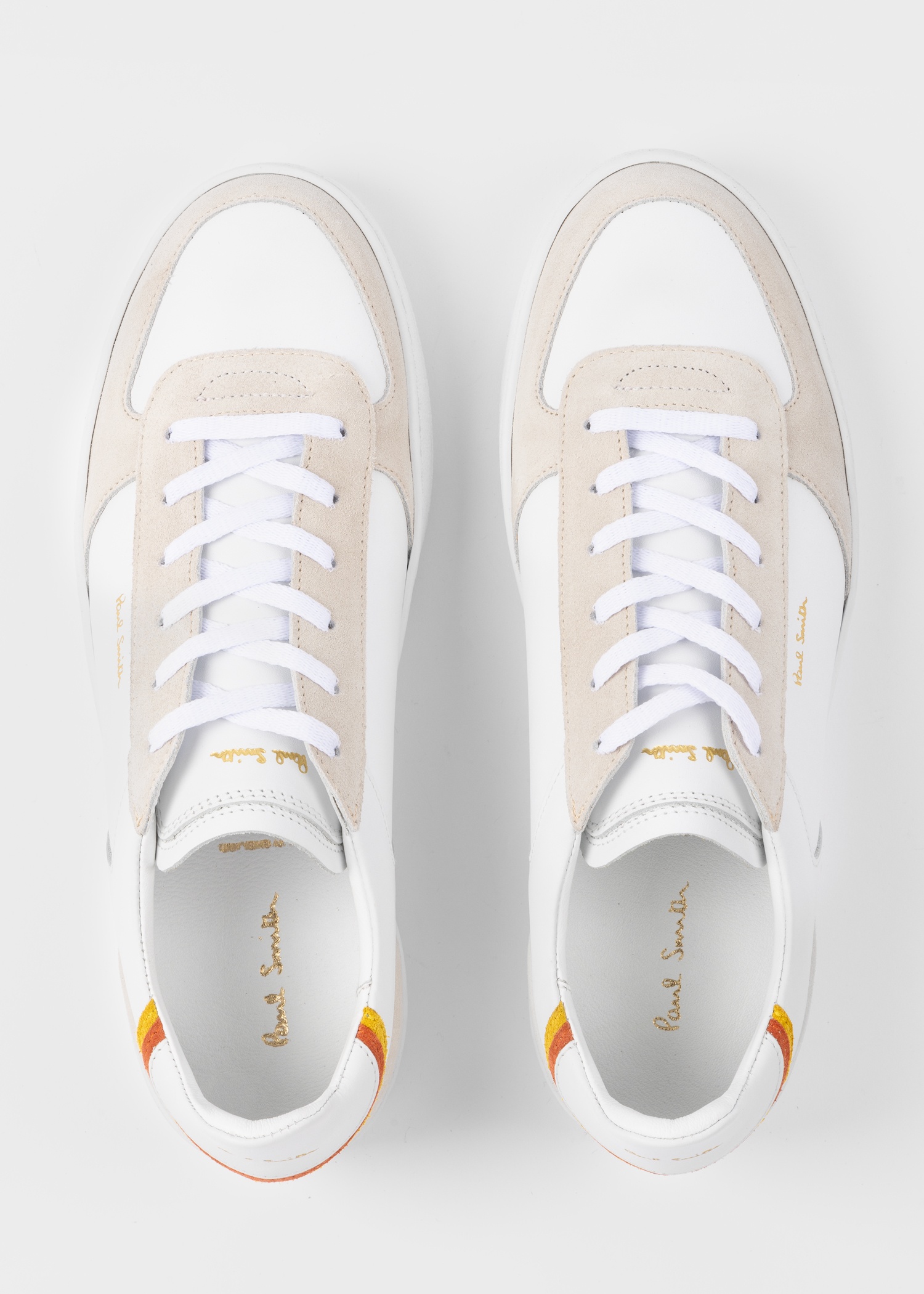 White Leather 'Destry' Trainers - 3