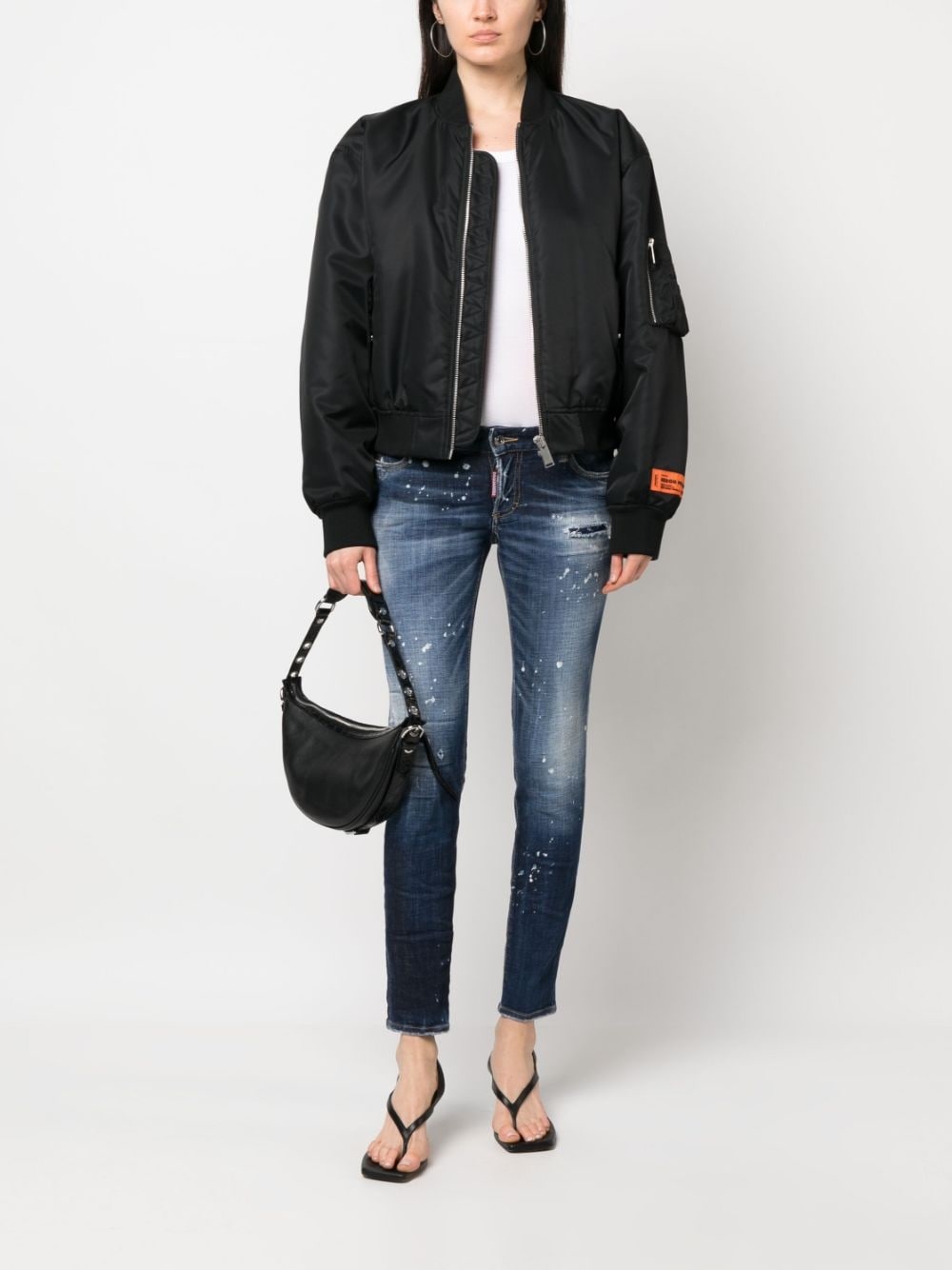 distressed-effect skinny jeans - 2