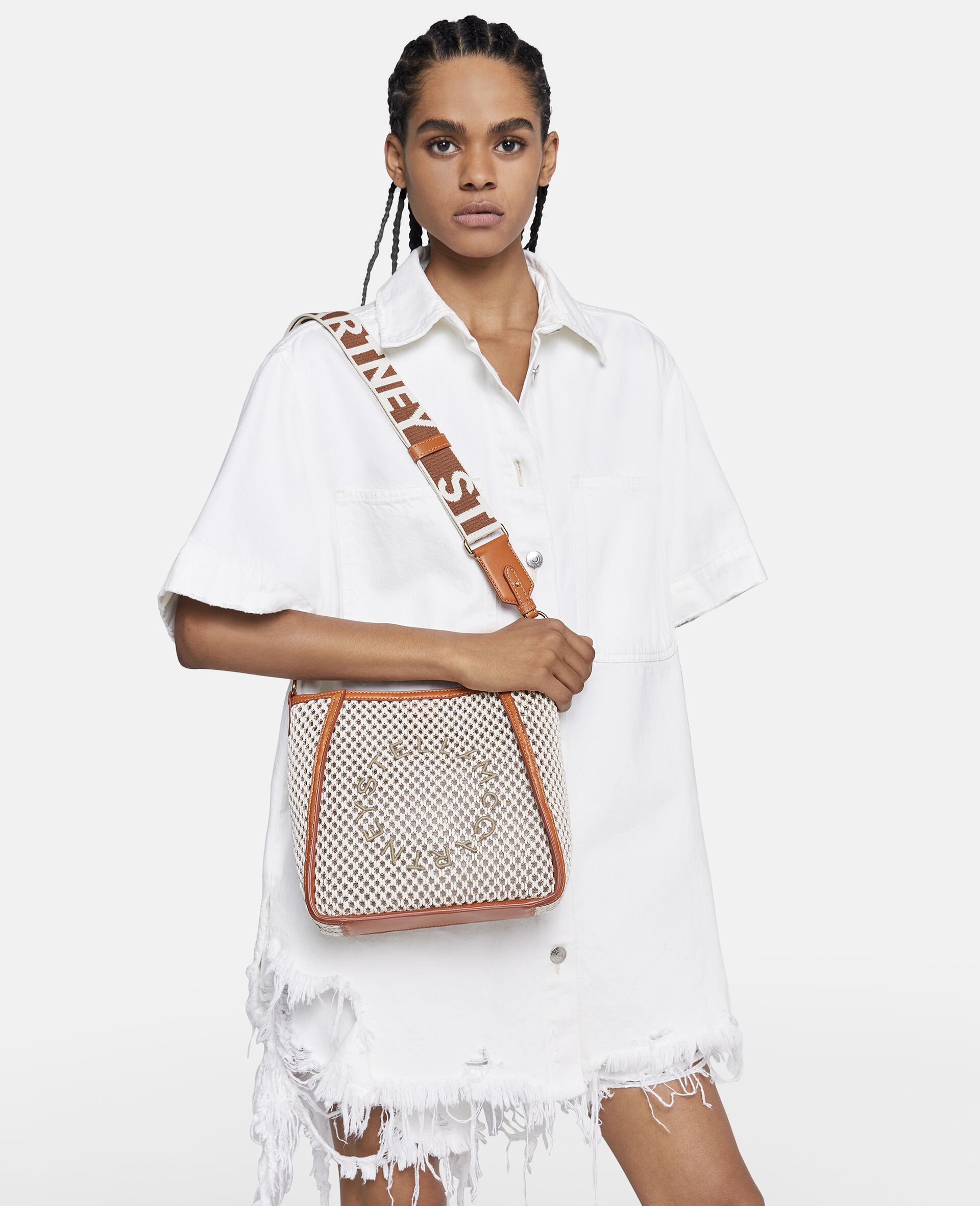 Stella Logo Rope Mesh Shoulder Bag - 2