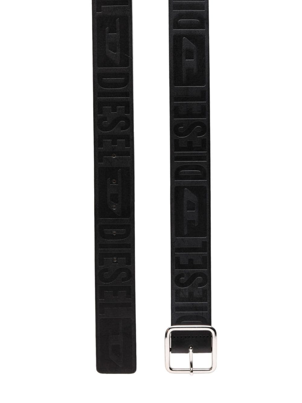 logo-debossed leather belt - 2