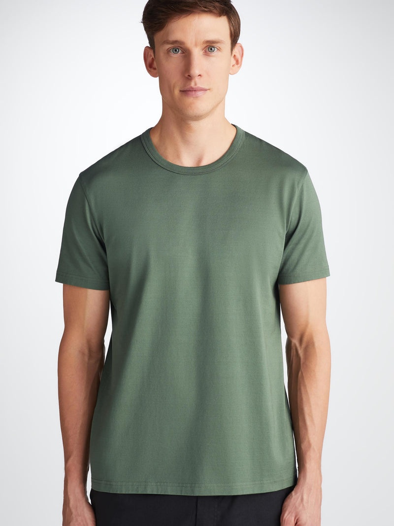 Men's T-Shirt Barny Pima Cotton Soft Green - 5