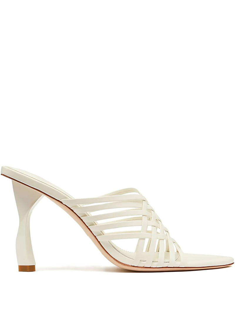 90mm Celyse woven heeled sandals 1