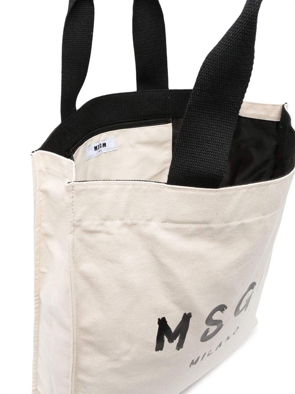 logo-print cotton tote bag - 6