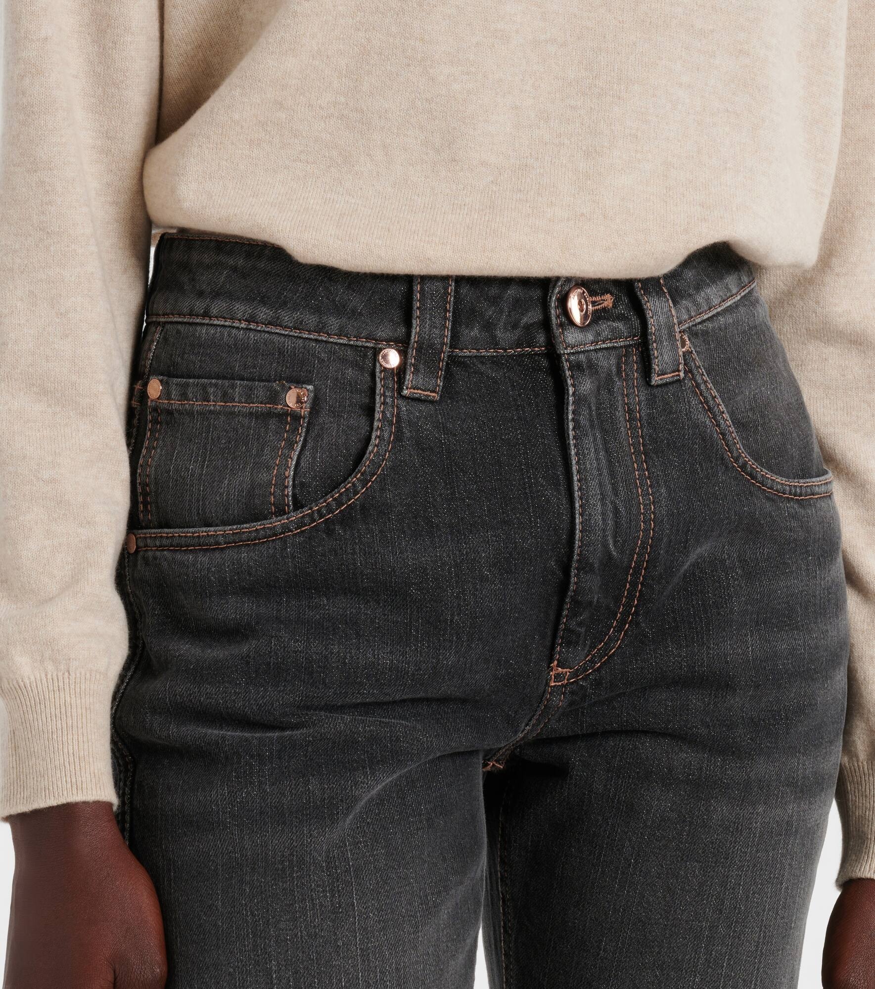 Logo straight jeans - 4